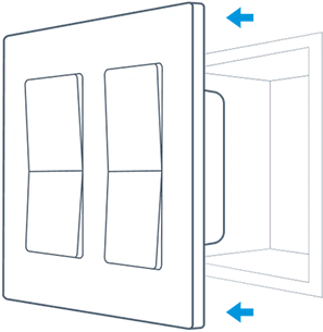 Remove any standard light switch panel